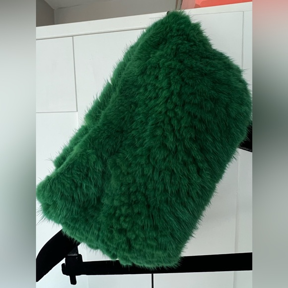 Rabbit fur neck warmer / scarf / hat - Picture 3 of 4